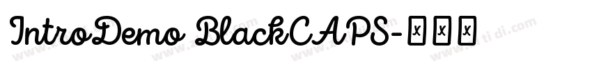 IntroDemo BlackCAPS字体转换